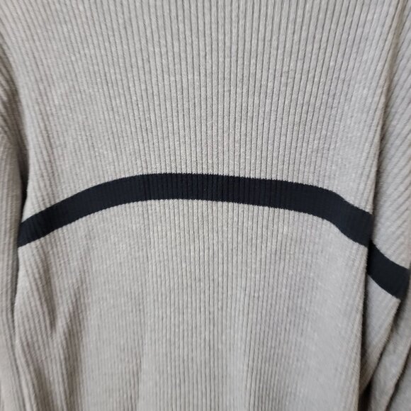 Polo Jeans Co Ralph Lauren‎ Mens XL Turtleneck Sweater Grey Ribbed 100% Cotton - Picture 4 of 8